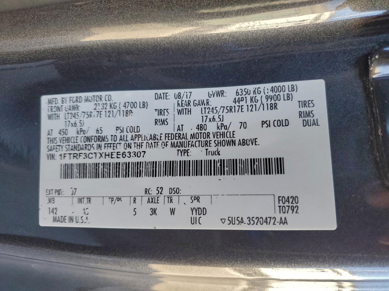 2017 Ford F350 Super Duty