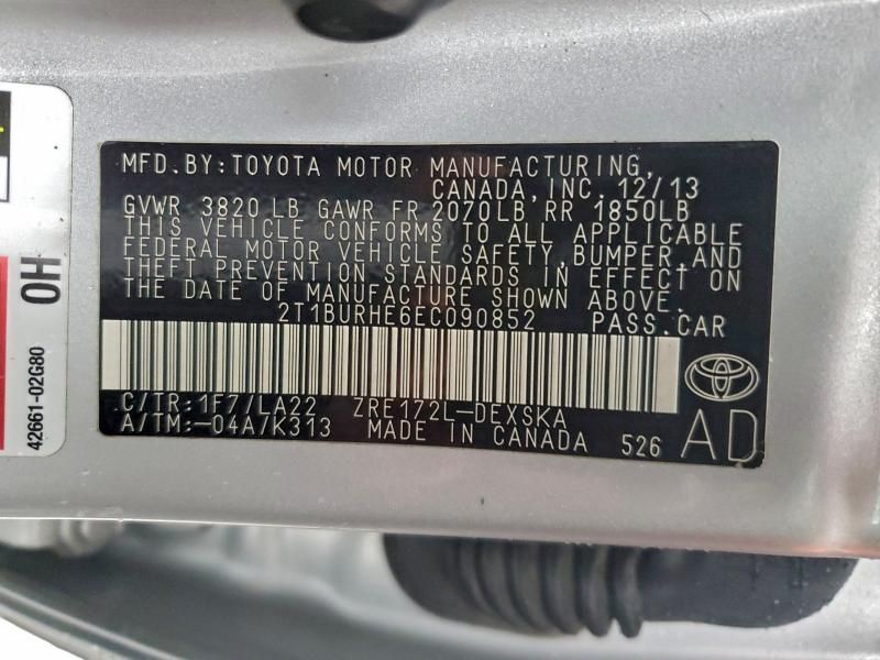 2014 Toyota Corolla l