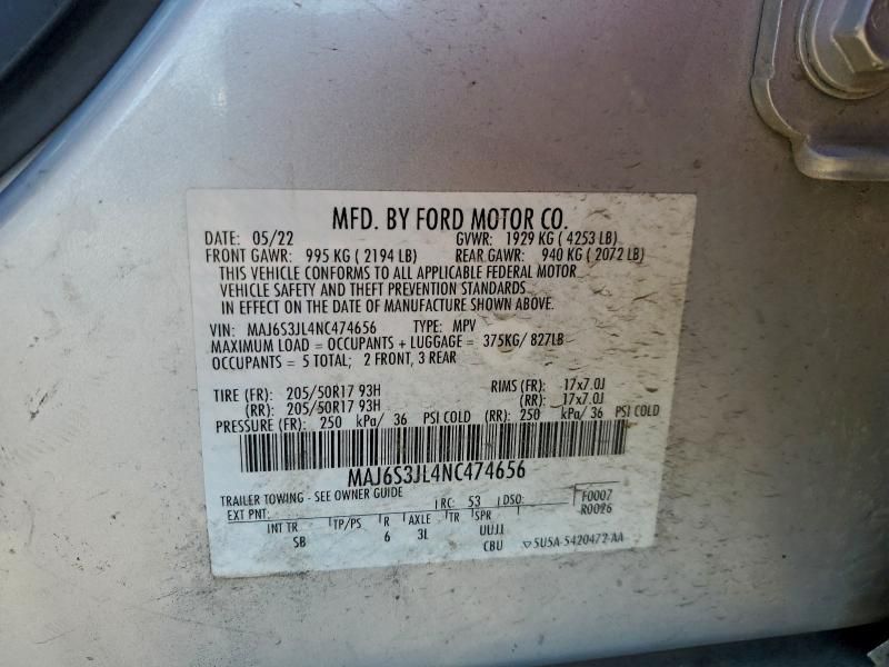 2022 Ford Ecosport ses