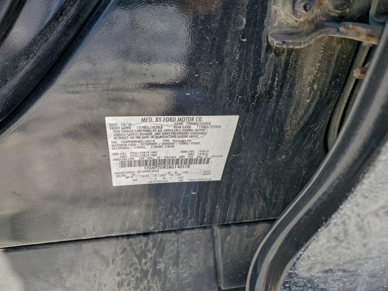 2011 Ford Taurus sel