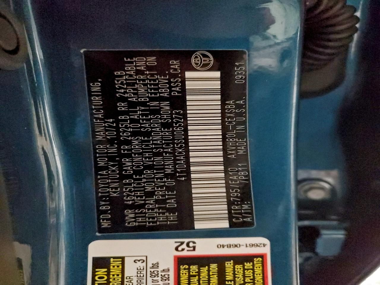 2025 Toyota Camry xse