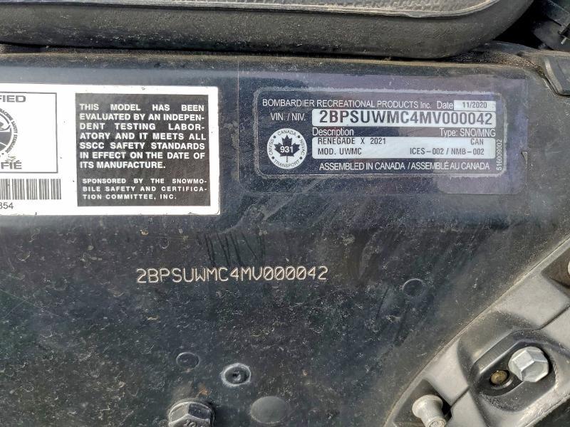 2021 Renegade 2021 SKI-DOO Snowmobile