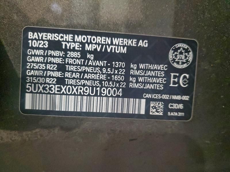 2024 BMW X6 40I  awd