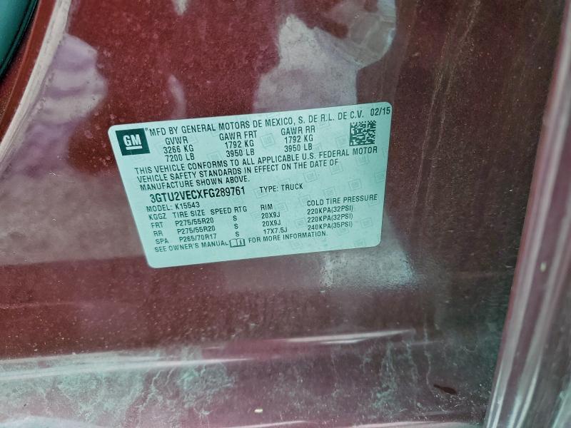 2015 GMC Sierra K1500 slt