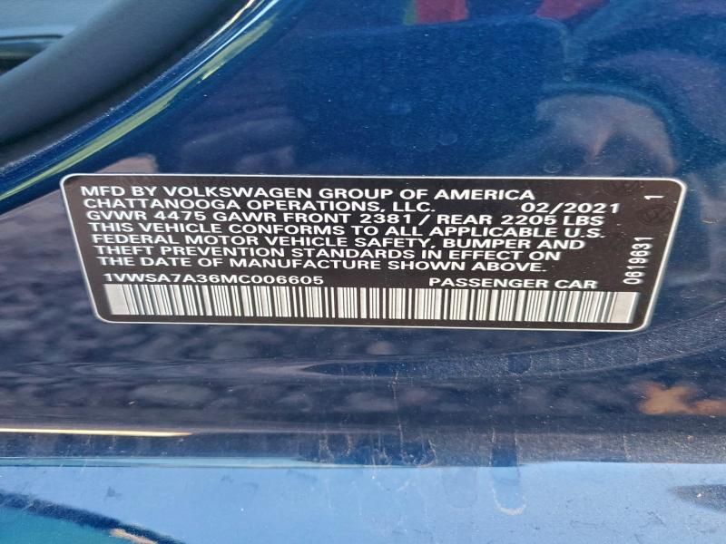 2021 Volkswagen Passat se