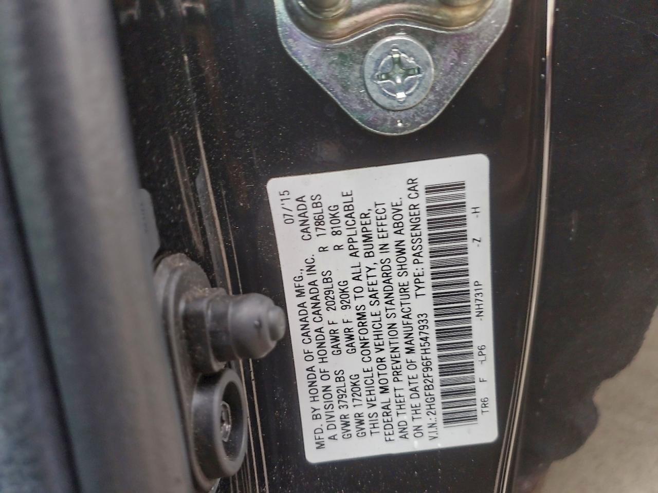 2015 Honda Civic exl