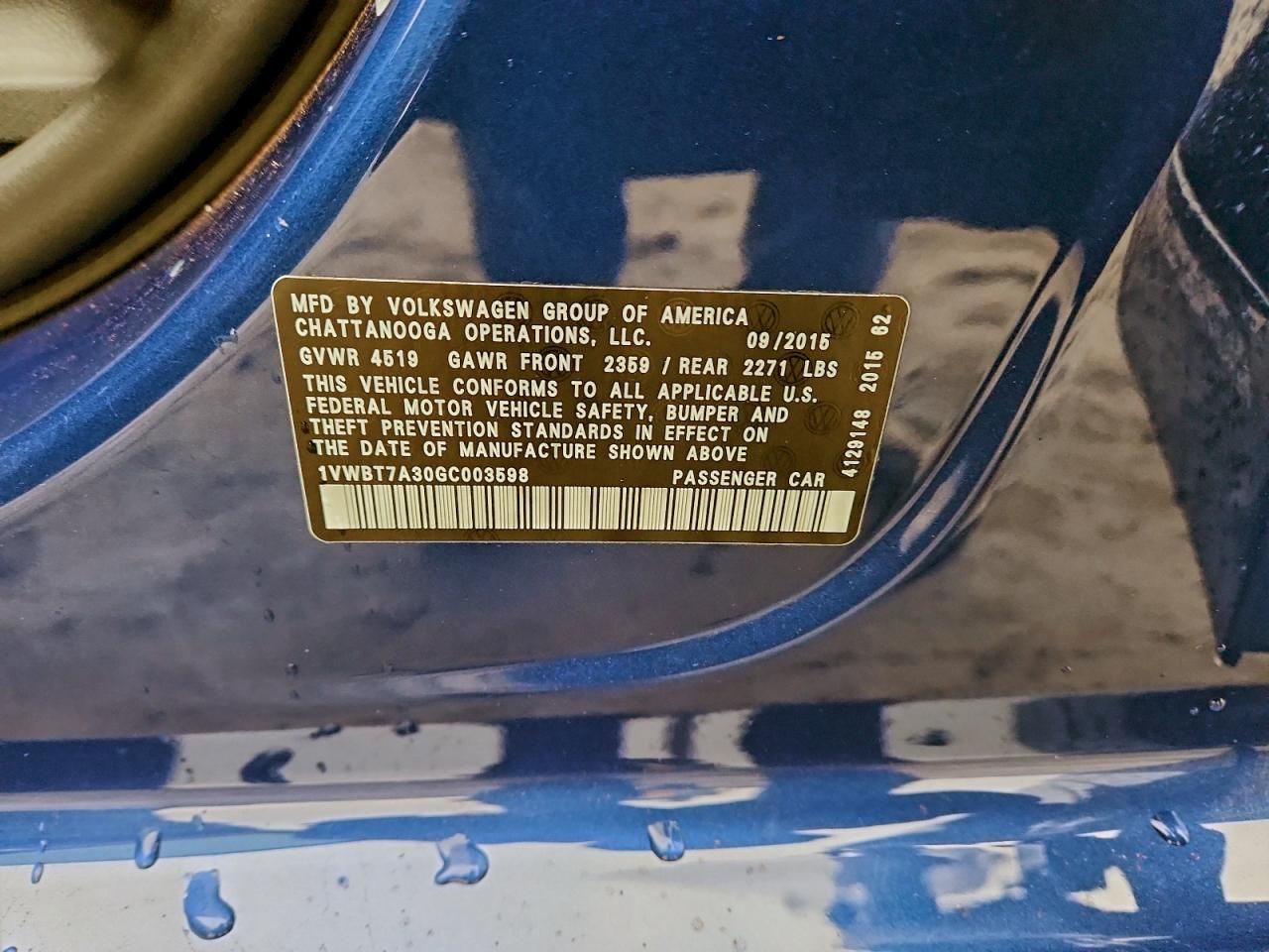 2016 Volkswagen Passat se