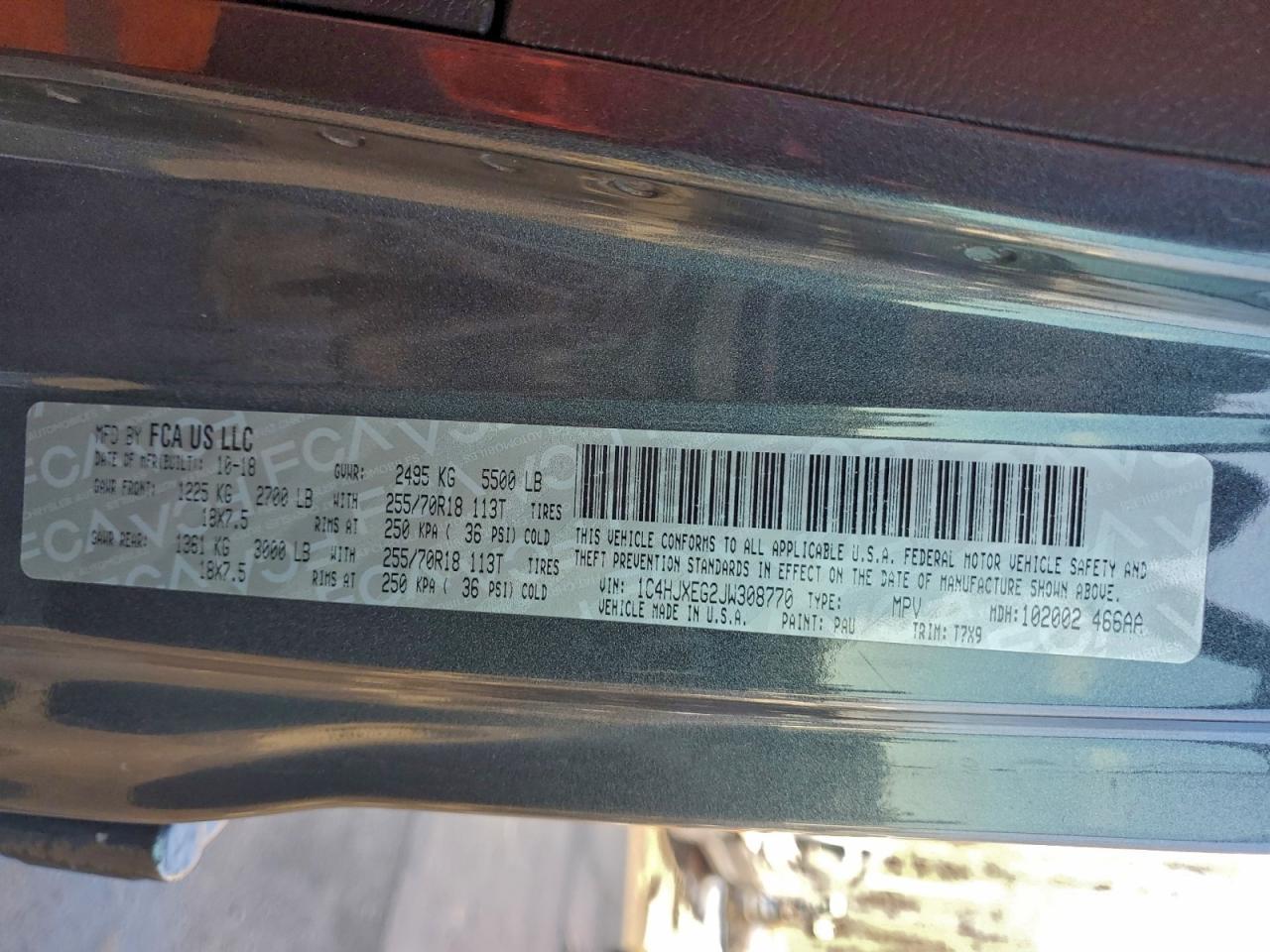 2018 Jeep Wrangler Unlimited Sahara