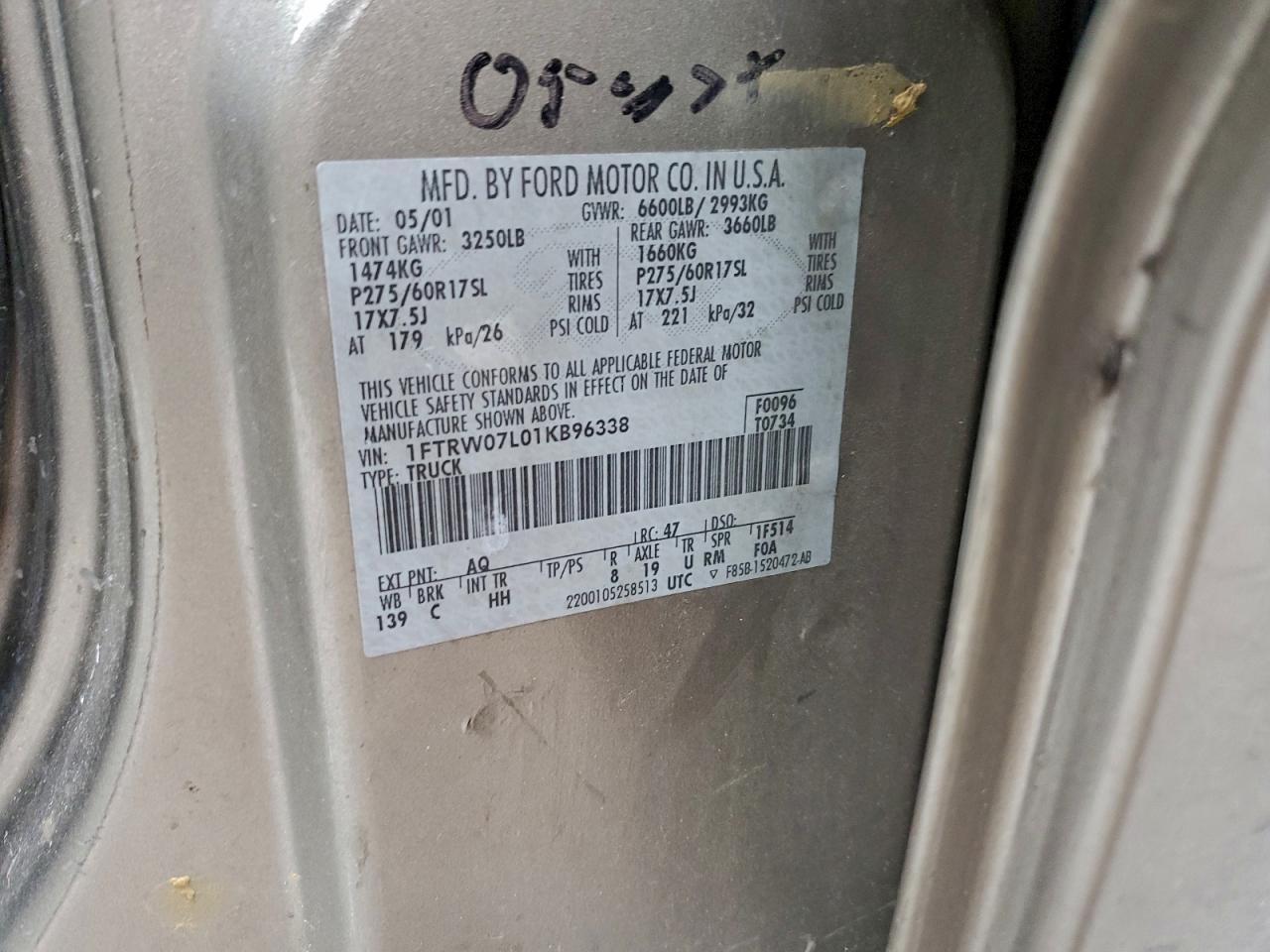 2001 Ford F150 Supercrew