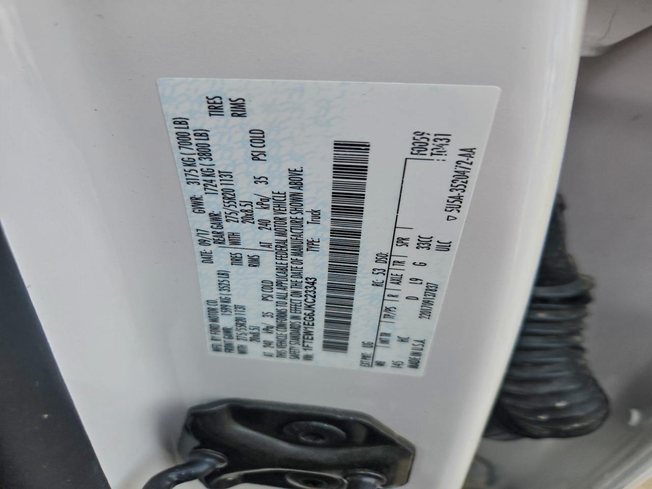 2018 Ford F150 Supercrew