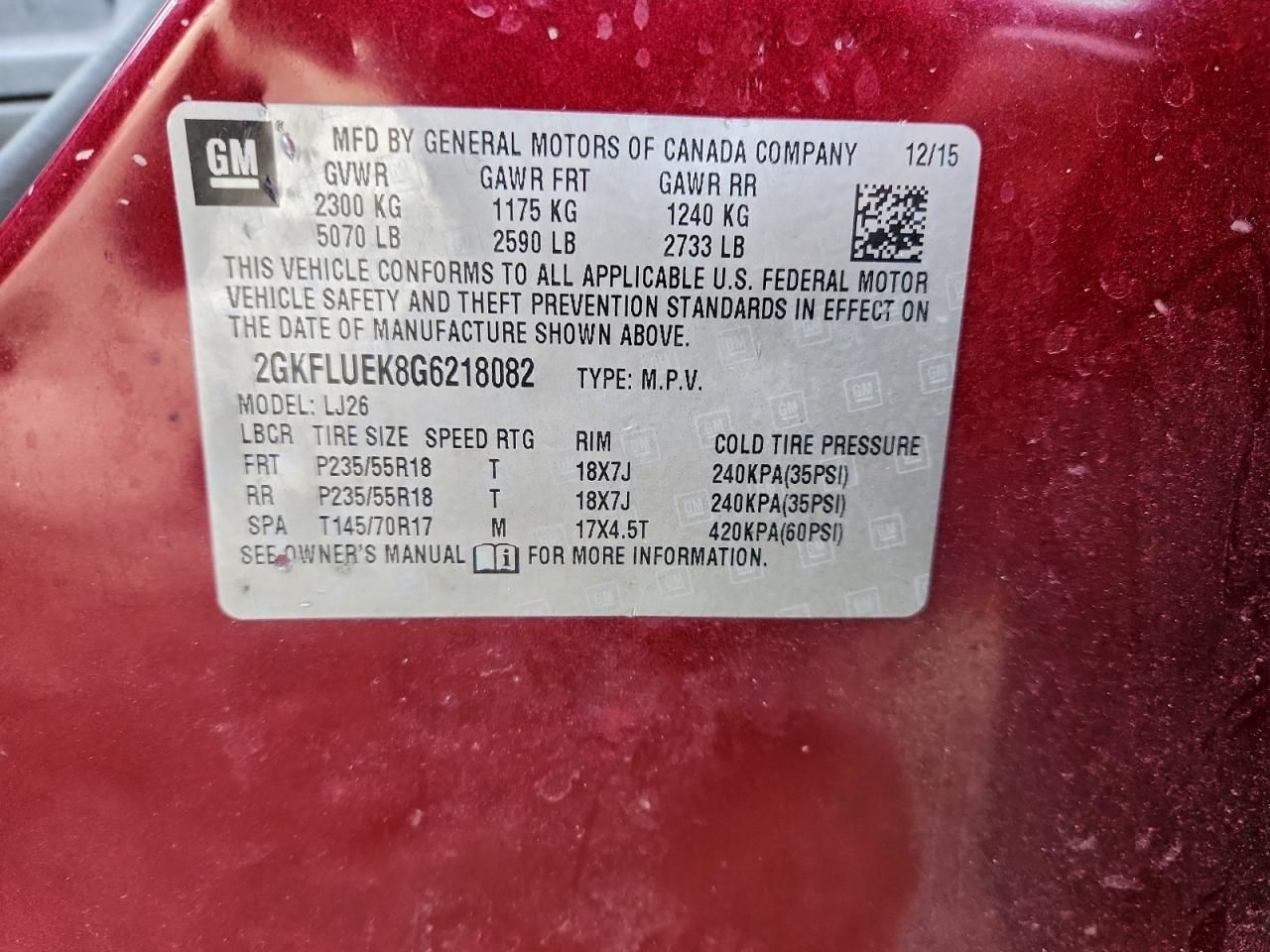 2016 GMC Terrain slt