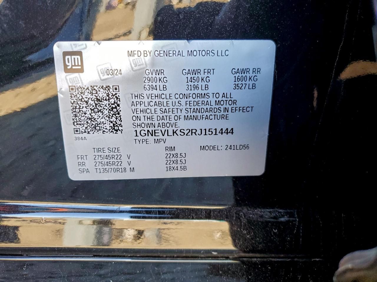 2024 Chevrolet Traverse rs