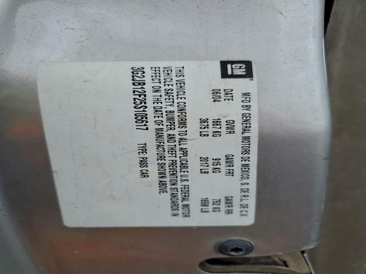 2005 Pontiac Sunfire