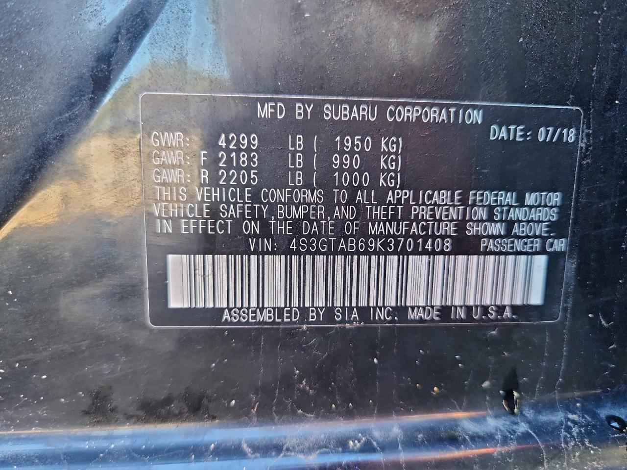2019 Subaru Impreza