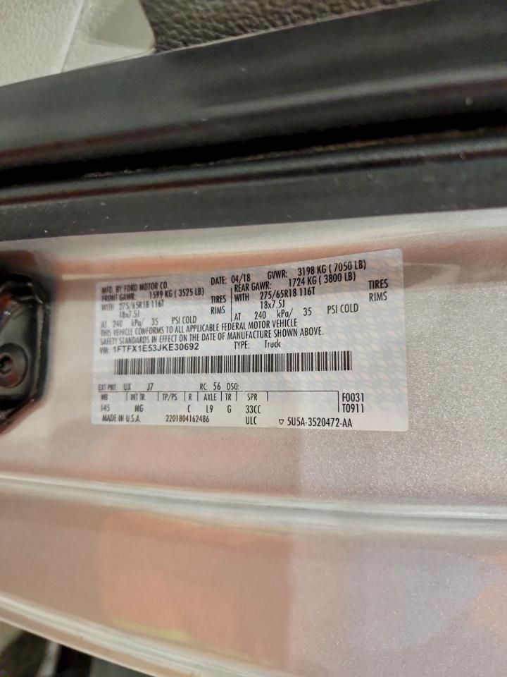 2018 Ford F150 Super cab