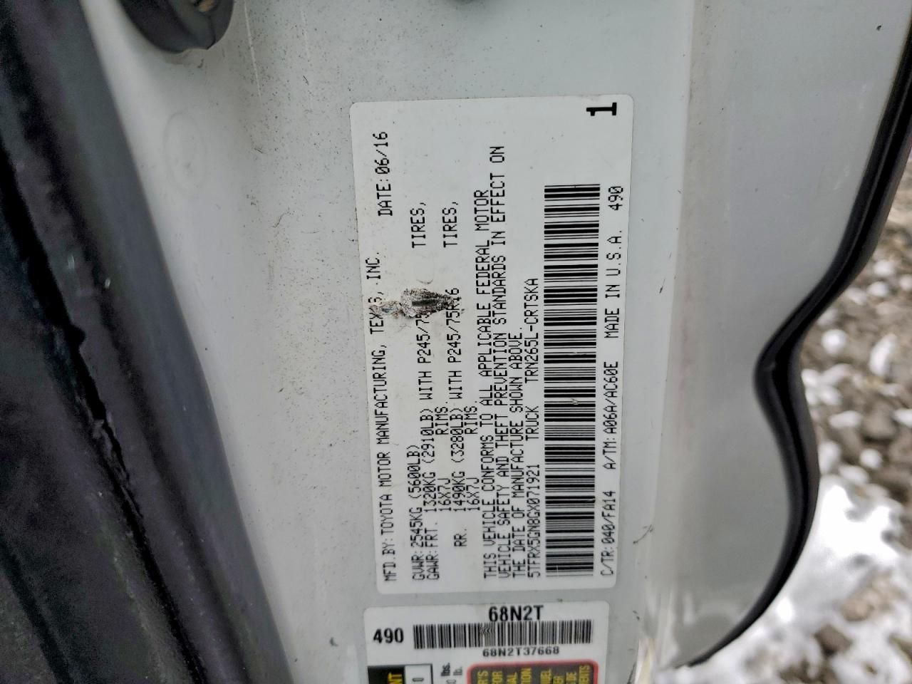 2016 Toyota Tacoma Access Cab