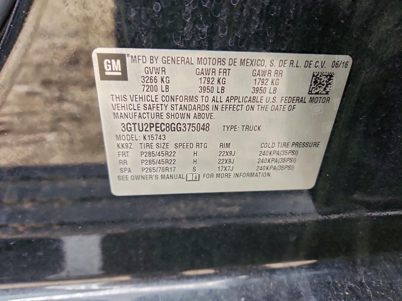 2016 GMC Sierra K1500 Denali