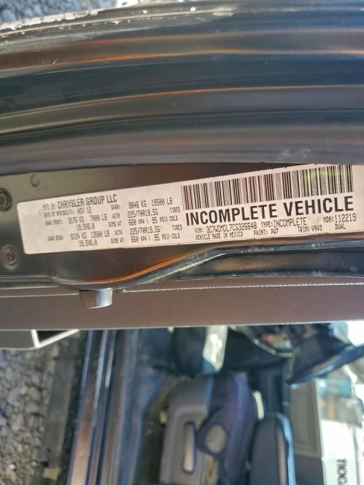 2012 Dodge Ram 5500 Rollback Truck