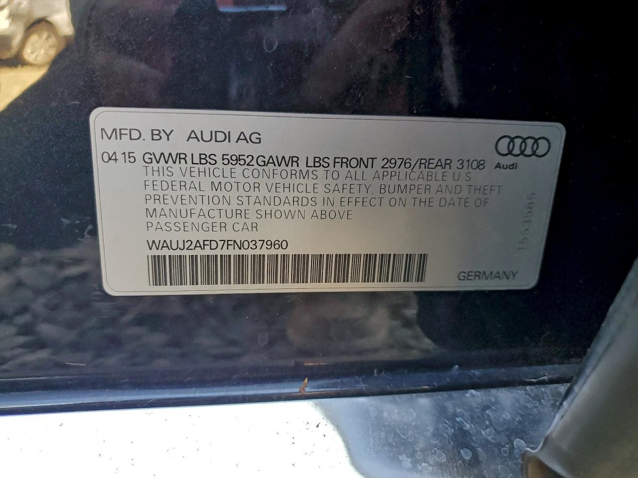 2015 Audi A8 Quattro