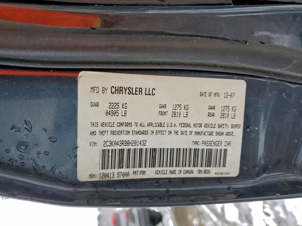 2008 Chrysler 300 lx