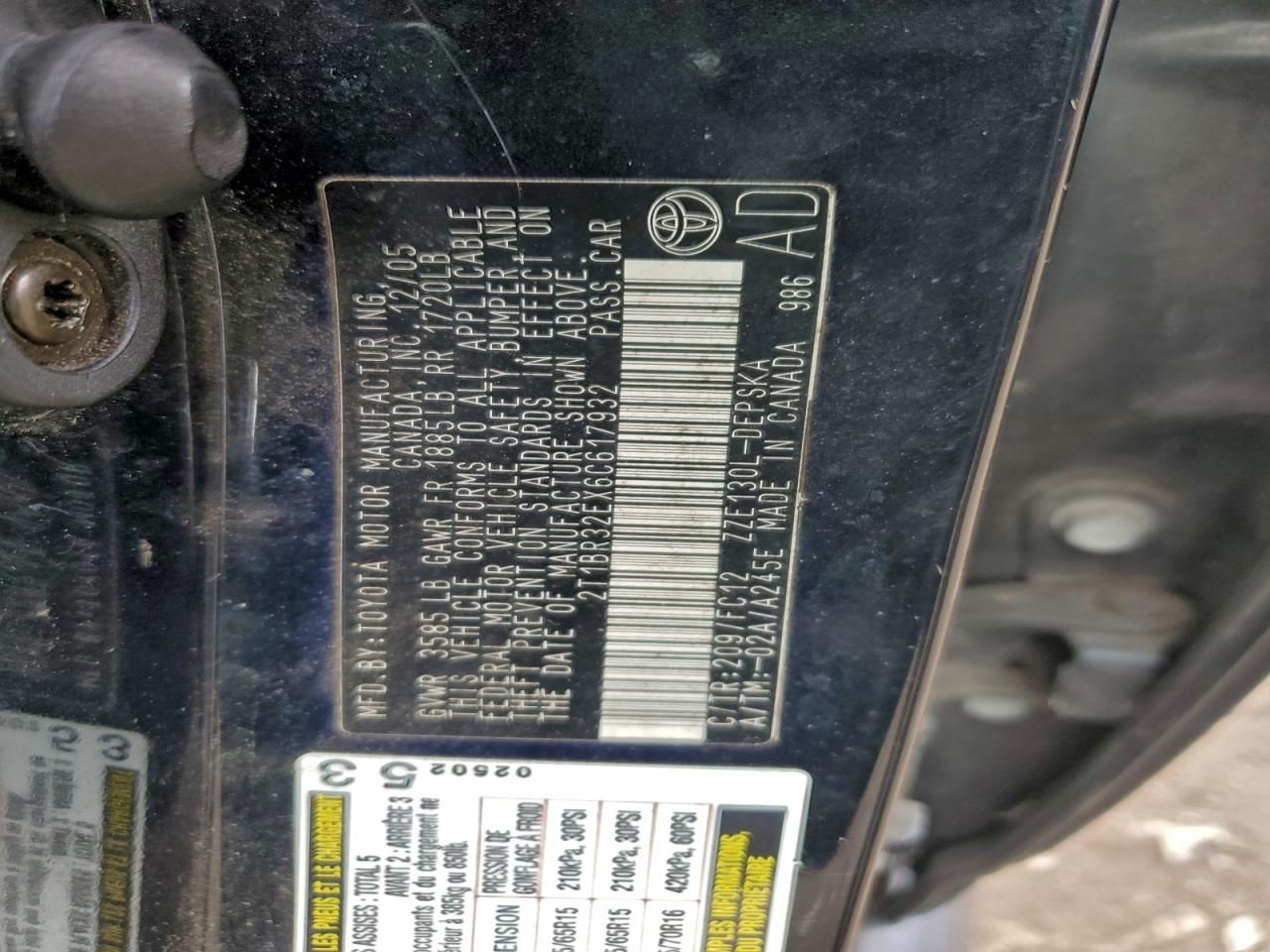 2006 Toyota Corolla s