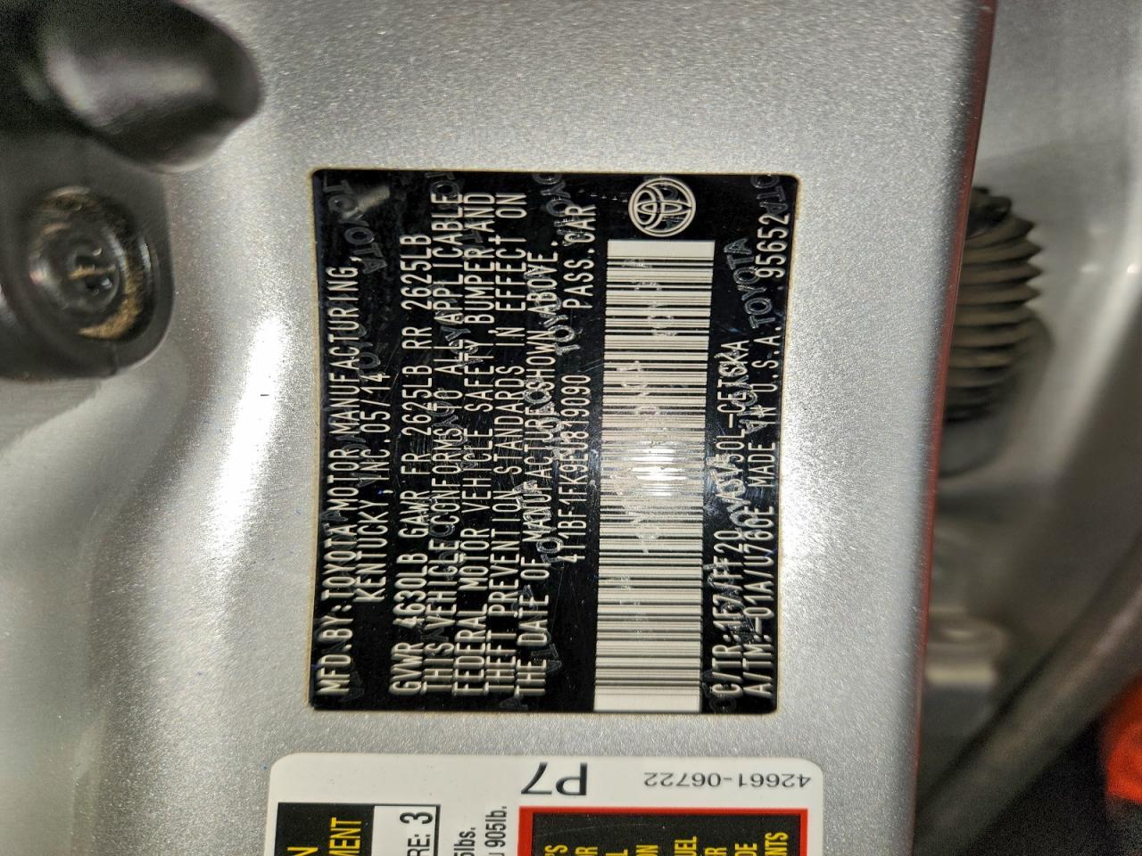 2014 Toyota Camry l