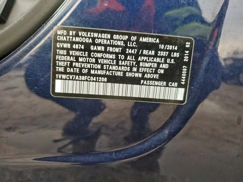 2015 Volkswagen Passat sel