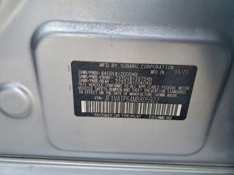 2021 Subaru Wrx Limited