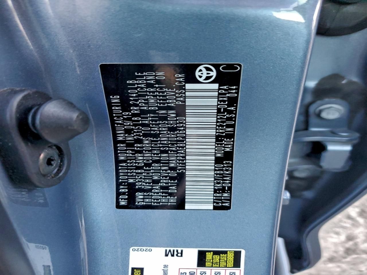 2020 Toyota Corolla le