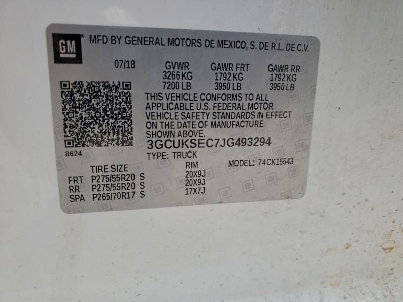 2018 Chevrolet Silverado K1500 ltz