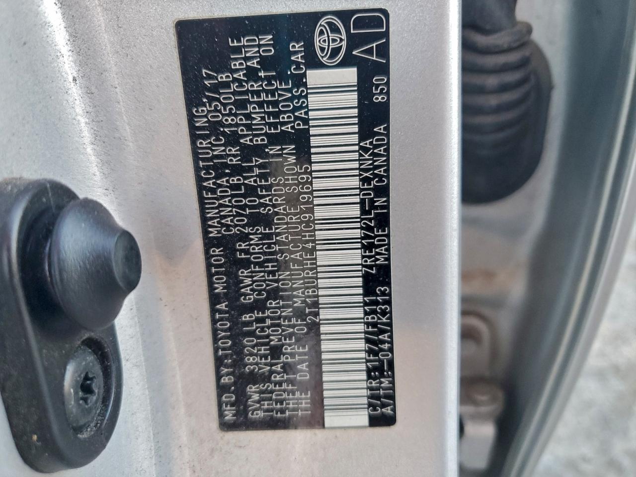 2017 Toyota Corolla l
