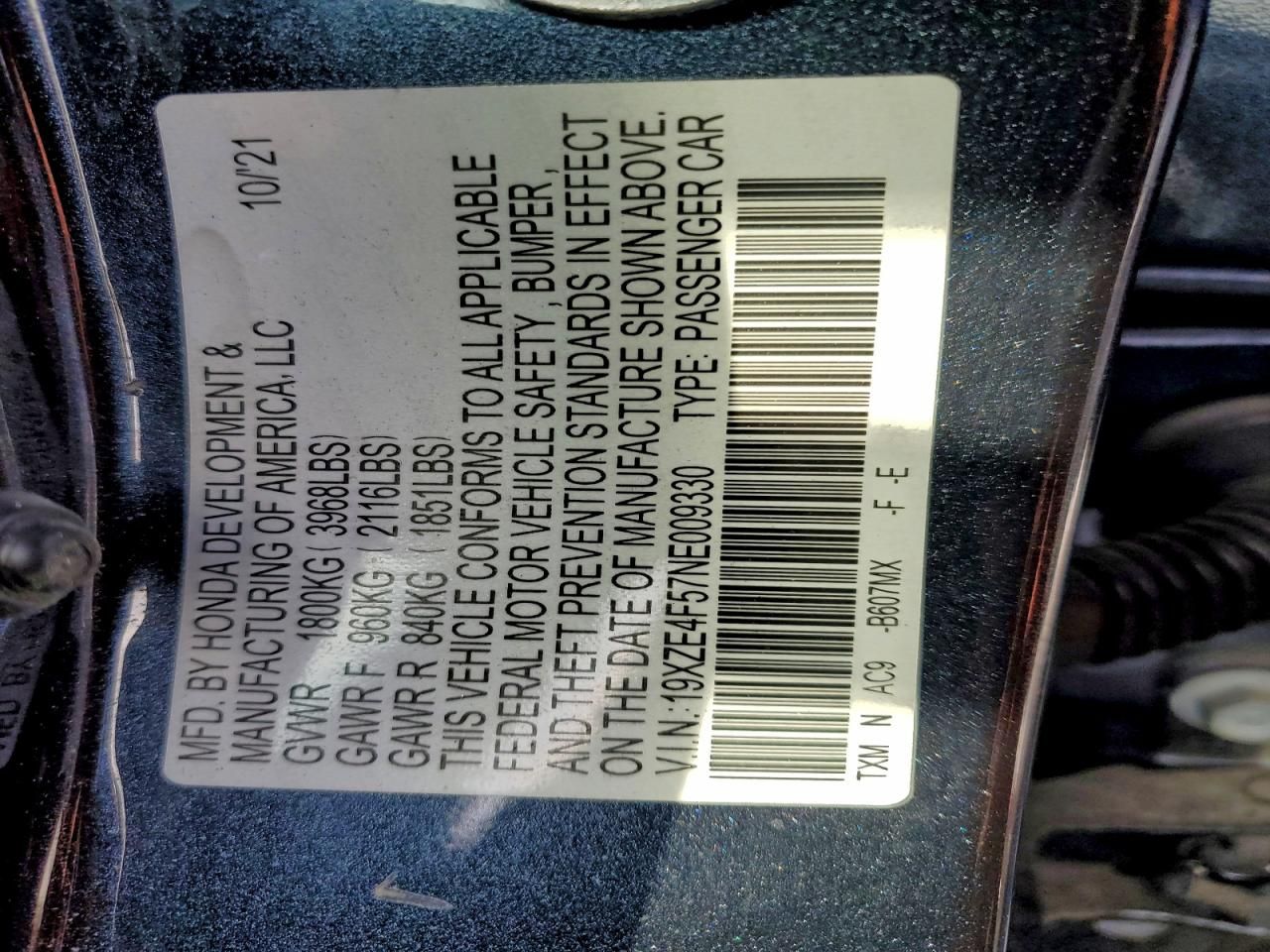 2022 Honda Insight ex