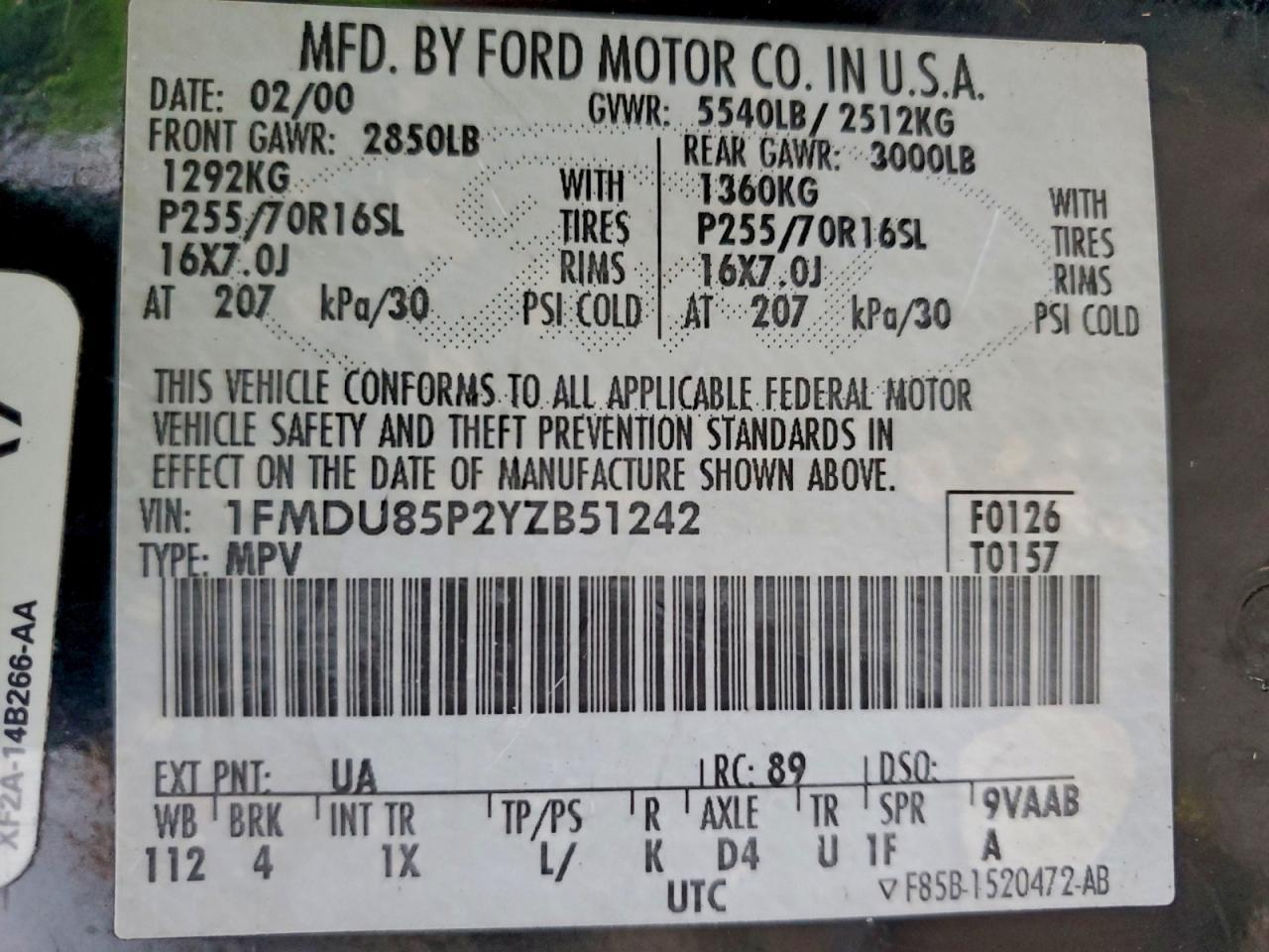 2000 Ford Explorer Limited
