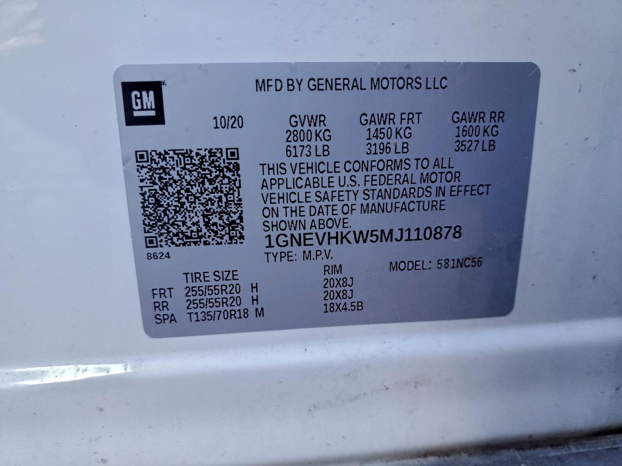 2021 Chevrolet Traverse lt