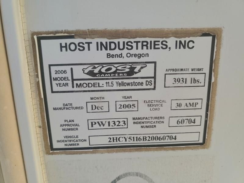 2006 Host Yellowston