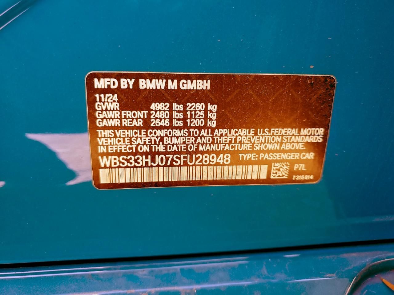 2025 BMW M3 Competition