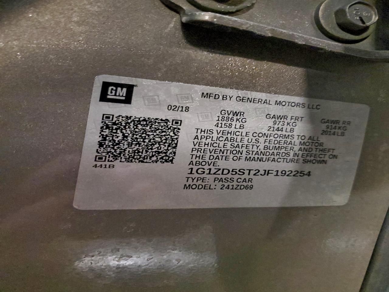 2018 Chevrolet Malibu lt