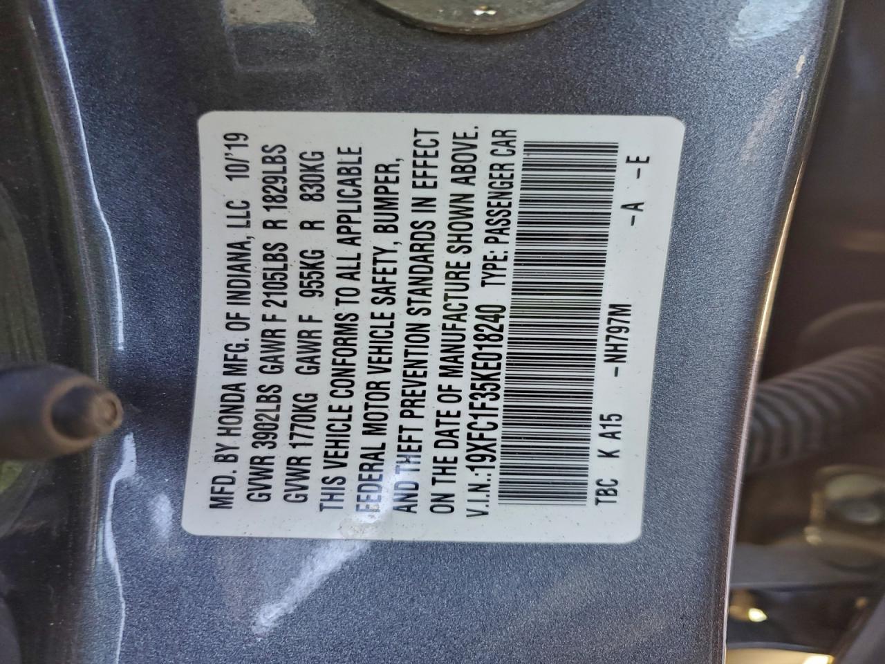 2019 Honda Civic ex