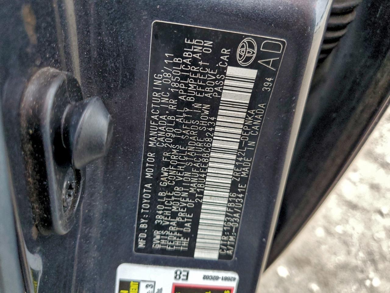 2011 Toyota Corolla Base