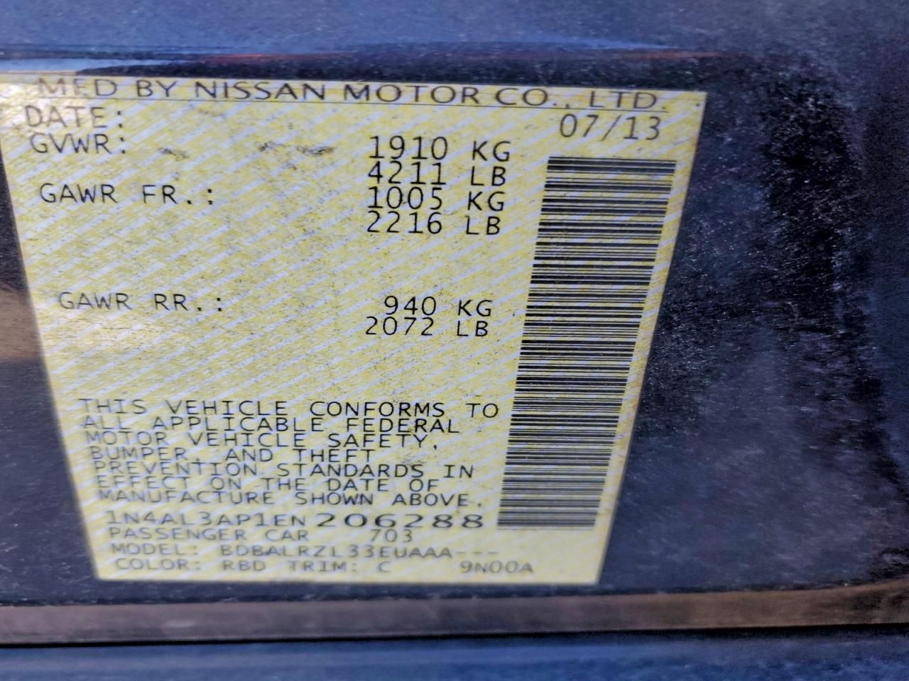 2014 Nissan Altima 2.5