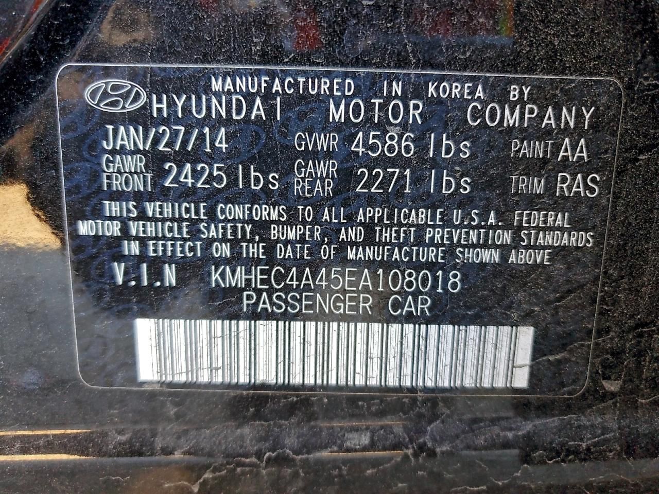 2014 Hyundai Sonata Hybrid