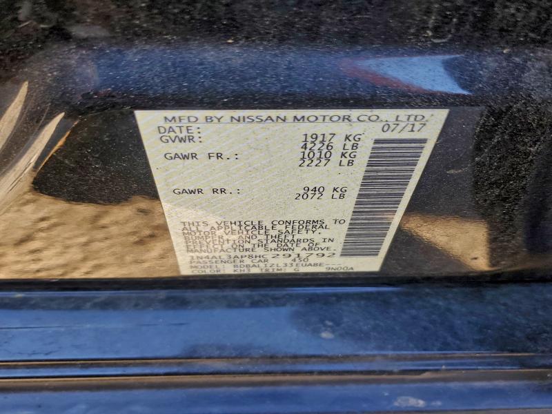 2017 Niss Altima 2.5