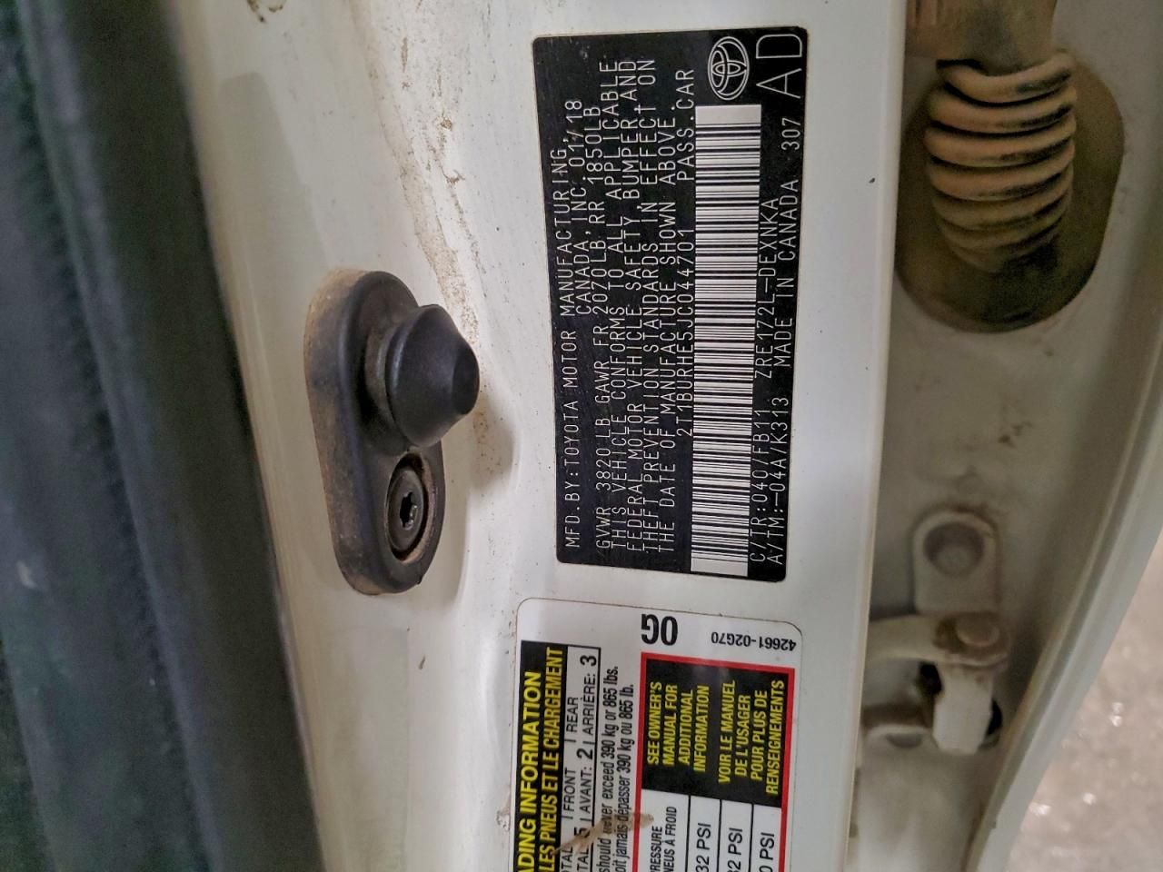 2018 Toyota Corolla l