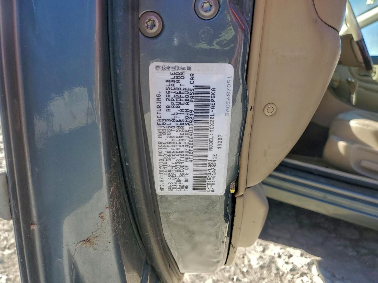 2004 Toyota Avalon xl