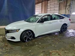 Salvage cars for sale from Copart Woodhaven, MI: 2021 Honda Accord Sport se