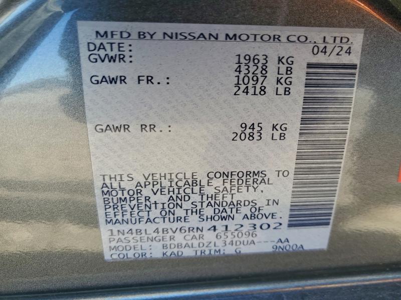 2024 Niss Altima 2.5 s