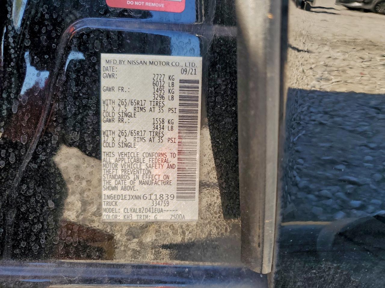 2022 Nissan Frontier s