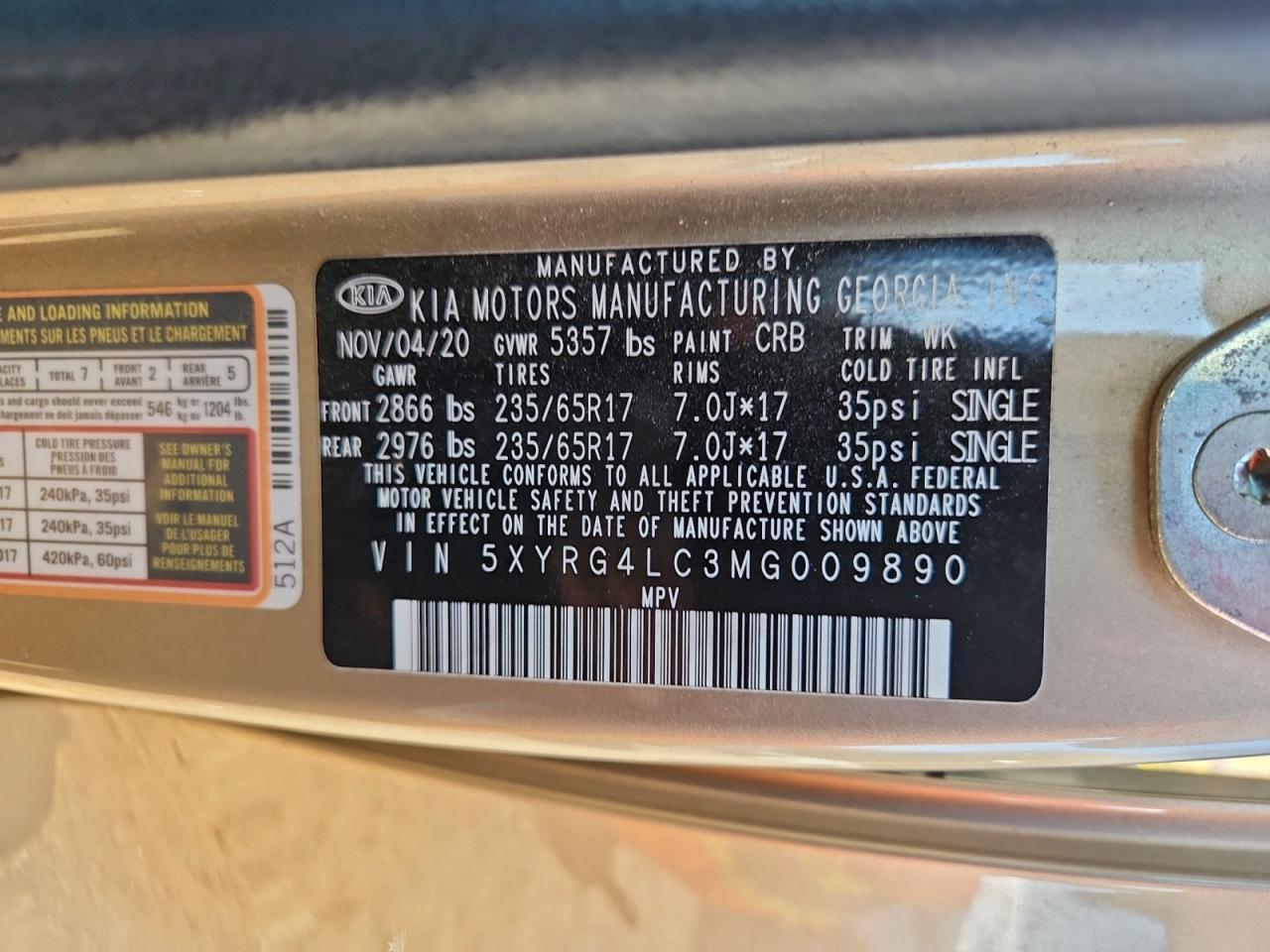 2021 KIA Sorento lx