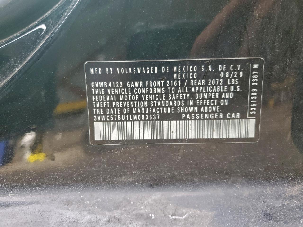 2020 Volkswagen Jetta s