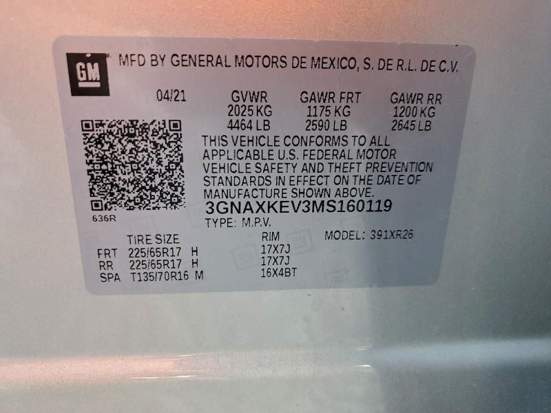 2021 Chevrolet Equinox lt